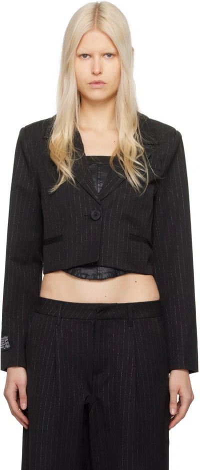 Ksubi Black London Crop Blazer