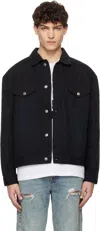 Ksubi Black Oh G Replica Eagle Denim Jacket In Black