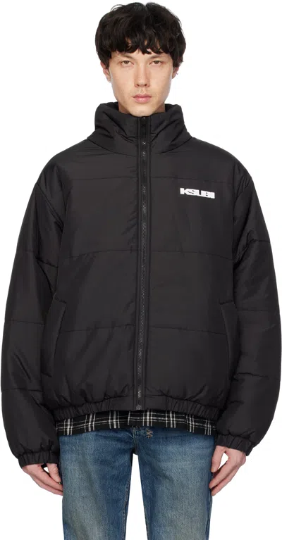 Ksubi Black Sott Puffer Reversible Jacket