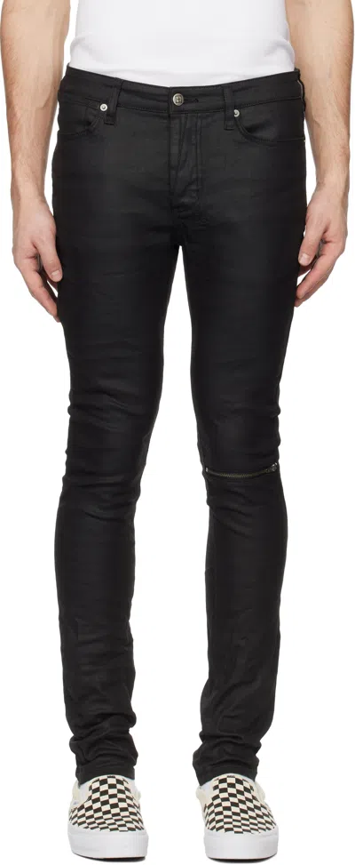 Ksubi Black Van Winkle Waxed Caged Jeans