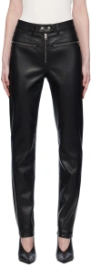 Ksubi Black Vivienne Faux-leather Trousers In Black