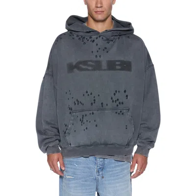 Ksubi Blasted Ekcess Oversize Hoodie In Gray