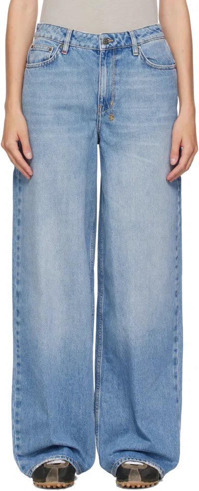 KSUBI BLUE BAGGY HORIZON JEANS