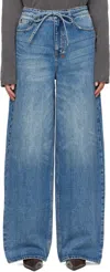 Ksubi Blue Baggy Jeans In Denim