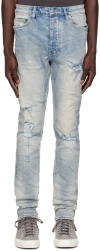 Ksubi Blue Chitch Punk Thrashed Jeans In Denim