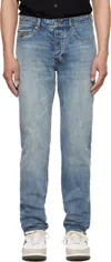 Ksubi Blue Chitch Selvedge Blue Moon Jeans In Denim