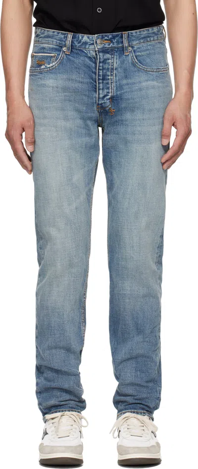 Ksubi Blue Chitch Selvedge Blue Moon Jeans In Denim