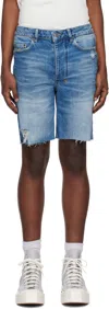 Ksubi Blue Chopper Maverick Denim Shorts In Denim