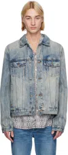 Ksubi Blue Classic Stairway Denim Jacket In Denim