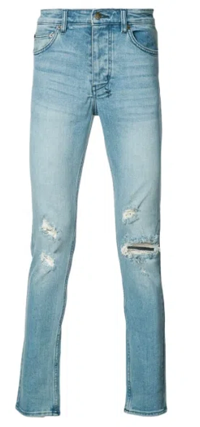 Ksubi Blue Cotton Blend Trousers