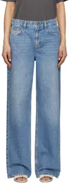 Ksubi Blue Low Rider Krystal Komet Jeans In Denim