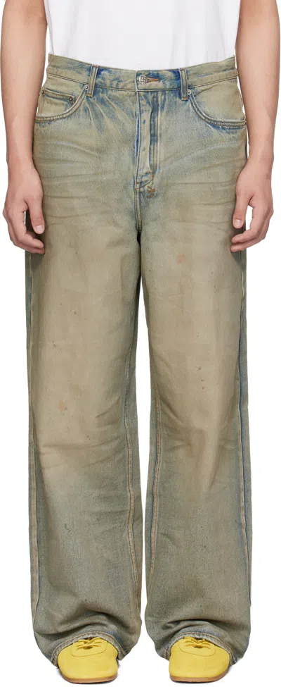 Ksubi Blue Maxx Mechanik Jeans In Brown