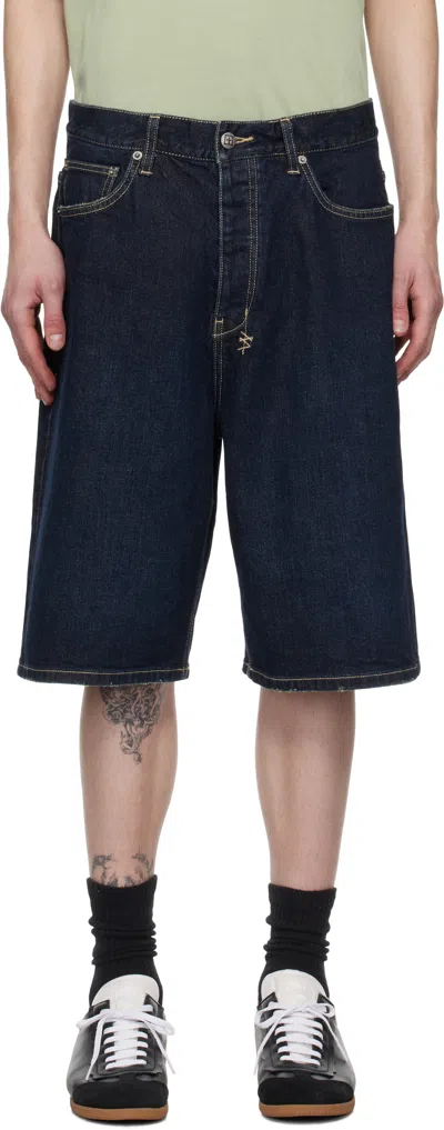 Ksubi Blue Maxx Rinsed Denim Shorts