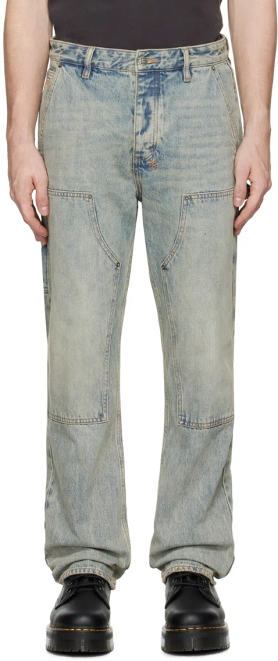 Ksubi Blue Operator Jeans In Denim