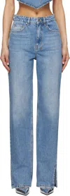 Ksubi Blue Low Rider Krystal Komet Jeans In Denim