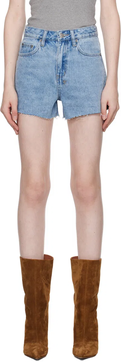 Ksubi Blue Rise N Hi Authentik Shorts In Denim