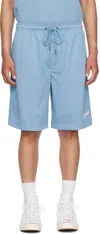 KSUBI BLUE ROLL MESH SHORTS