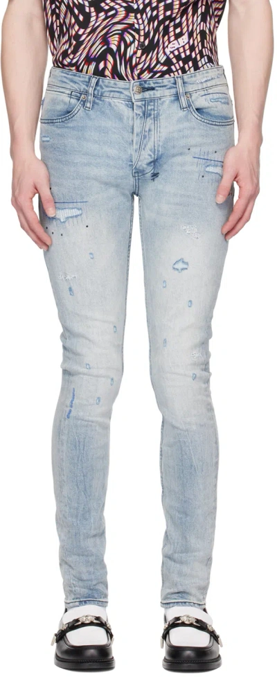 Ksubi Blue Van Winkle Jeans In Denim