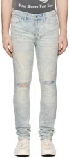 Ksubi Blue Van Winkle Stencil Legacy Jeans In Denim