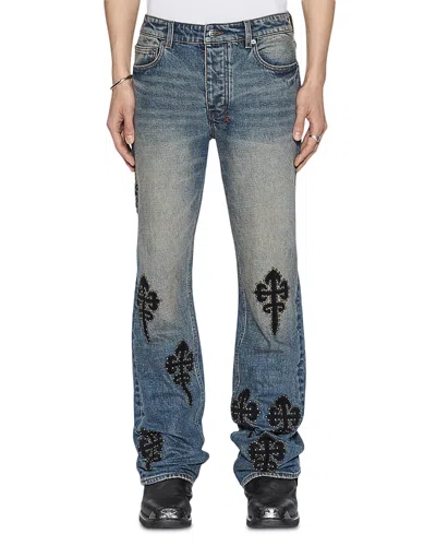 Ksubi Bronko Reup Cotton Kaliba Bootcut 32 Jeans In Denim In Blue