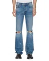 Ksubi Bronko Texas Blue Studded Regular Fit Jeans In Blue