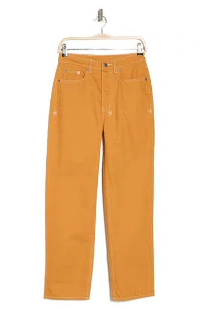 Ksubi Brooklyn Flame Straight Leg Jeans In Orange