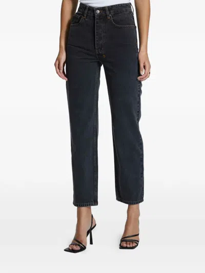 Ksubi Brooklyn Logo-patch Jeans In Black