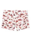 Ksubi Burnt Board-print Drawstring Shorts In White