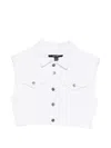 Ksubi Buttoned Trucker Vest In White