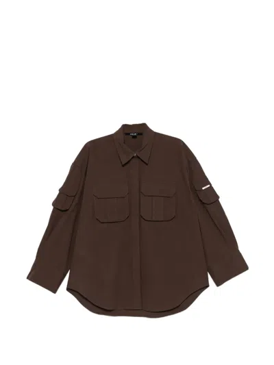 Ksubi Button-up Overshirt In Brown