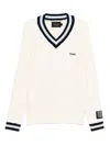 Ksubi Cable-knit V-neck Sweater In White