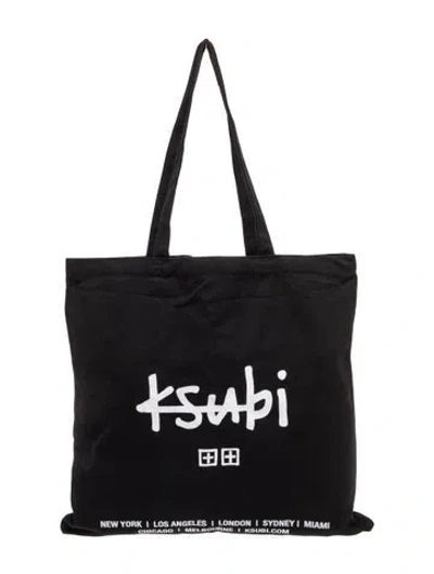 Pre-owned Ksubi Canvas Tote In Black