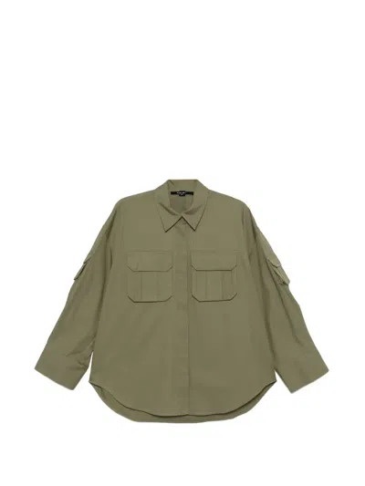 Ksubi Cargo-pocket Shirt In Green