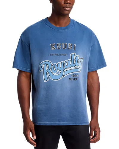 Ksubi Champions Graphic Oversized Tee In Blue