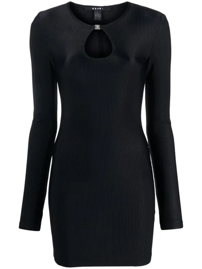 Ksubi Charmed Keyhole Dress Black In Schwarz