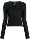 Ksubi Charmed Keyhole Top In Black