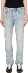 Ksubi Crinkled Slim-cut Jeans In Gray