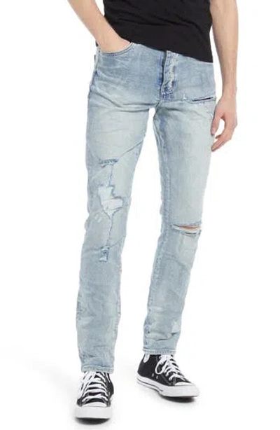 Ksubi Chitch Punk Trashed Slim Fit Stretch Jeans In Blue