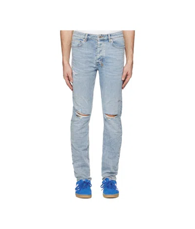 Ksubi Blue Chitch Rekon Trashed Jeans In Denim