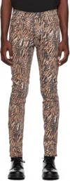 Ksubi Chitch Zoo Animal Print Jeans In Leopard In Brown