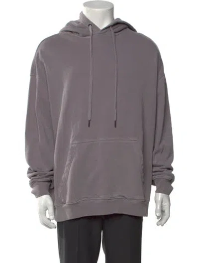 Pre-owned Ksubi Crew Neck Long Sleeve Hoodie In Grey