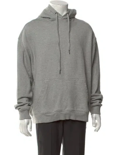 Pre-owned Ksubi Crew Neck Long Sleeve Hoodie In Grey