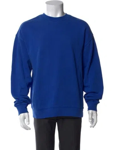 Pre-owned Ksubi Crew Neck Long Sleeve Pullover W/ Tags In Blue