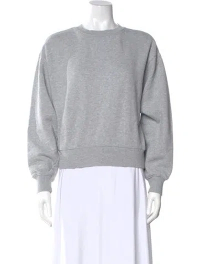 Pre-owned Ksubi Crew Neck Long Sleeve Sweatshirt In Gray