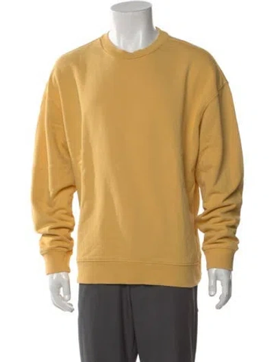 Pre-owned Ksubi Crew Neck Long Sleeve Sweatshirt In Yellow