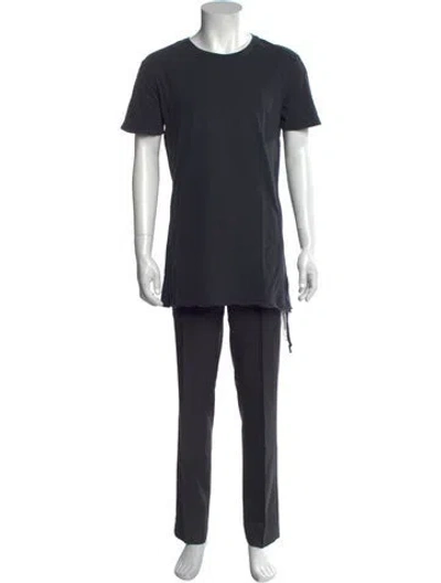 Pre-owned Ksubi Crew Neck Short Sleeve T-shirt In Blue