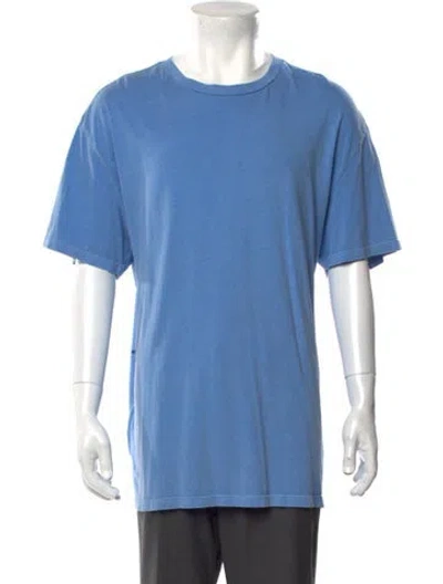 Pre-owned Ksubi Crew Neck Short Sleeve T-shirt In Blue