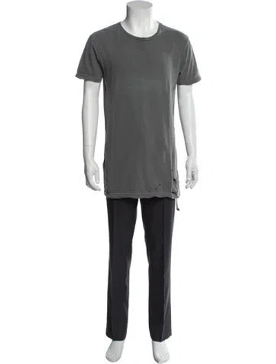 Pre-owned Ksubi Crew Neck Short Sleeve T-shirt In Gray