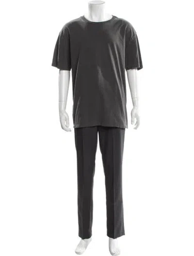 Pre-owned Ksubi Crew Neck Short Sleeve T-shirt In Gray