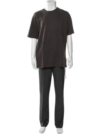 Pre-owned Ksubi Crew Neck Short Sleeve T-shirt In Grey